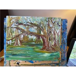 New Orleans City Park Oil Painting On Canvas Impressionism Contemporary